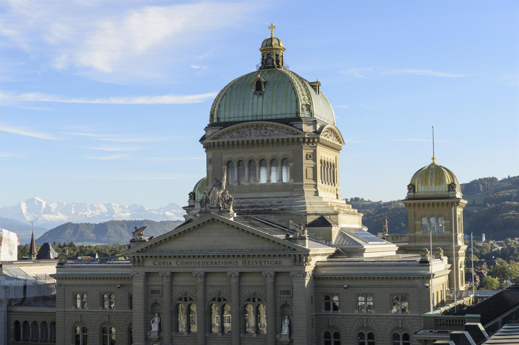 Blick aufs Bundeshaus in Bern