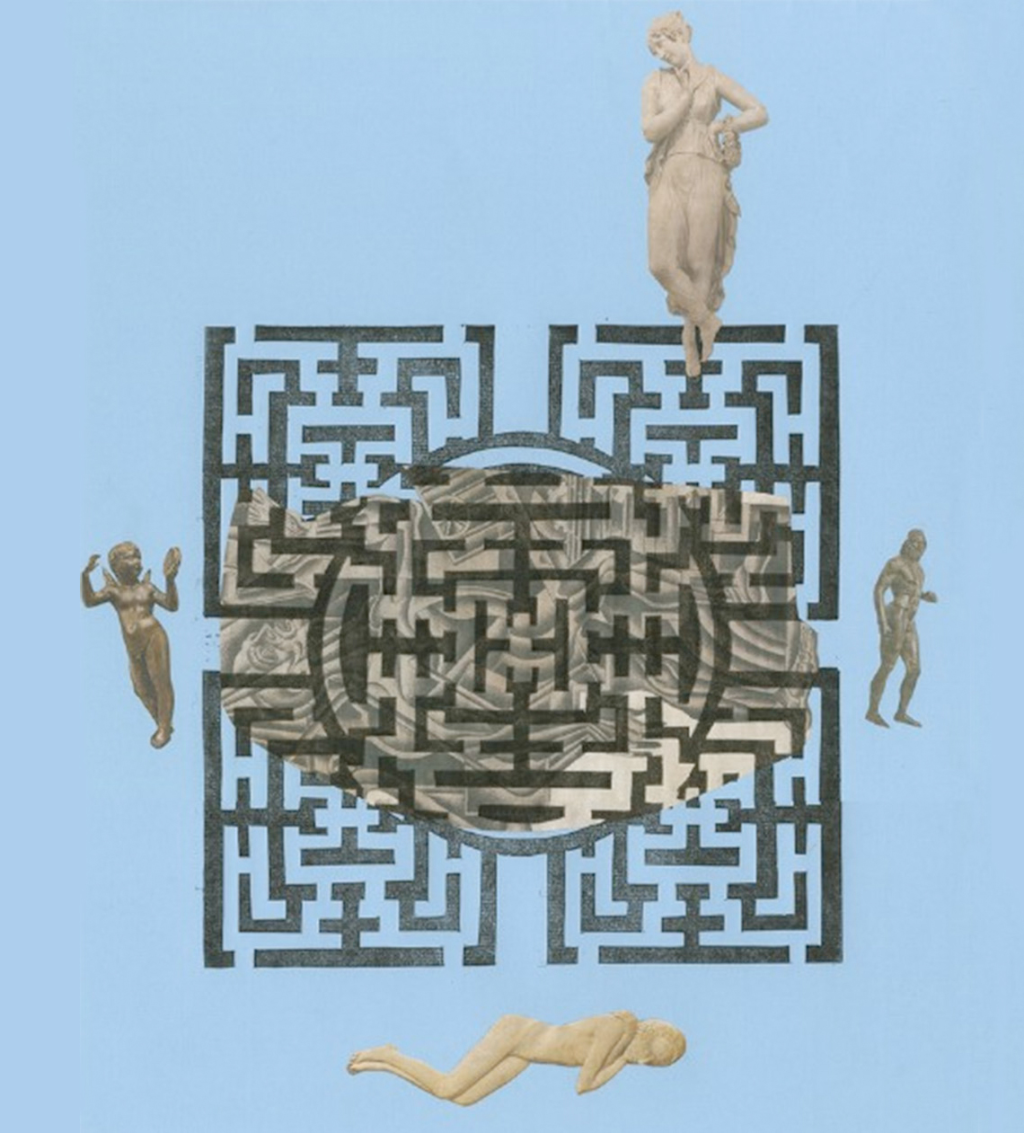 Labyrinth mit Statuen